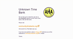 Desktop Screenshot of aha.timebanks.org