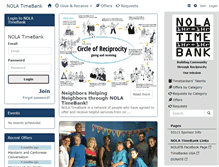 Tablet Screenshot of nola.timebanks.org